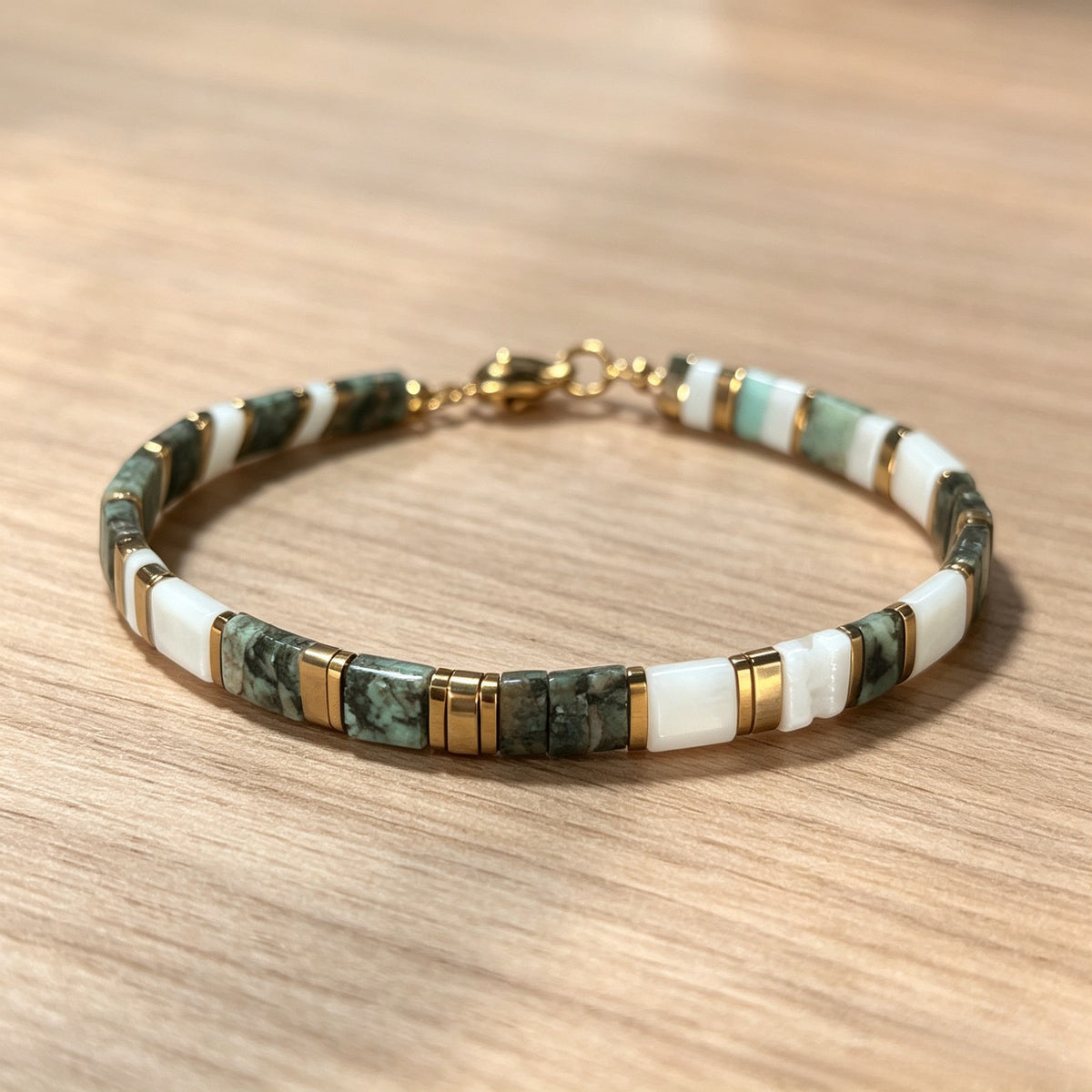 Blue Stone Inlay Bracelet