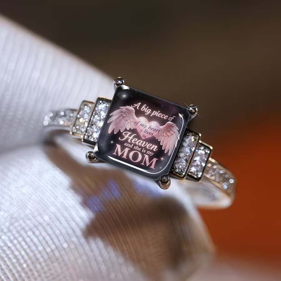 Heavenly Mom Square Ring