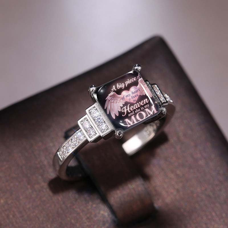 Heavenly Mom Square Ring