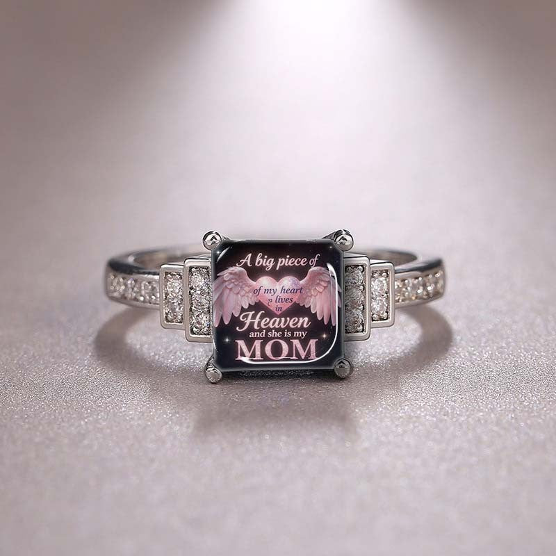 Heavenly Mom Square Ring