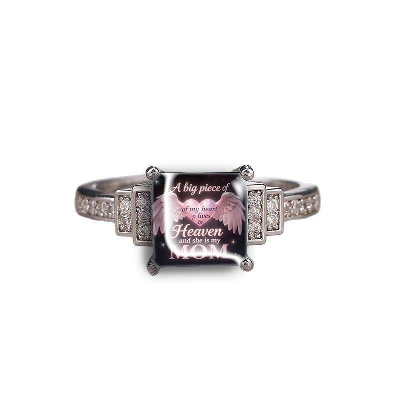 Heavenly Mom Square Ring
