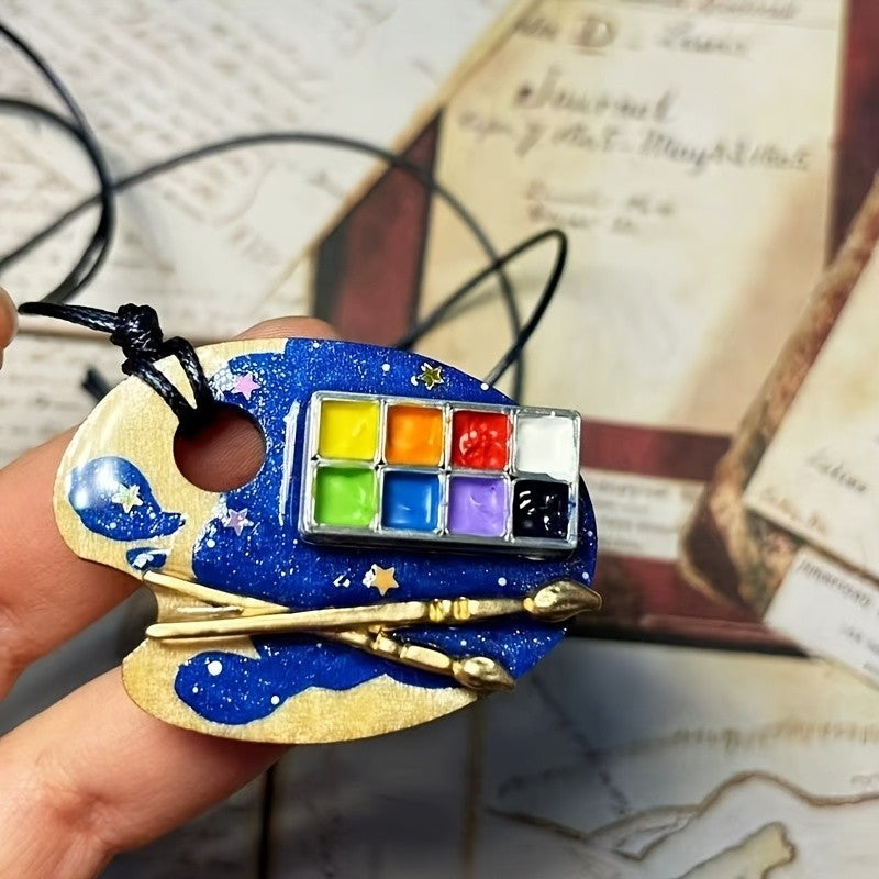 Colorful Paint Palette Necklace