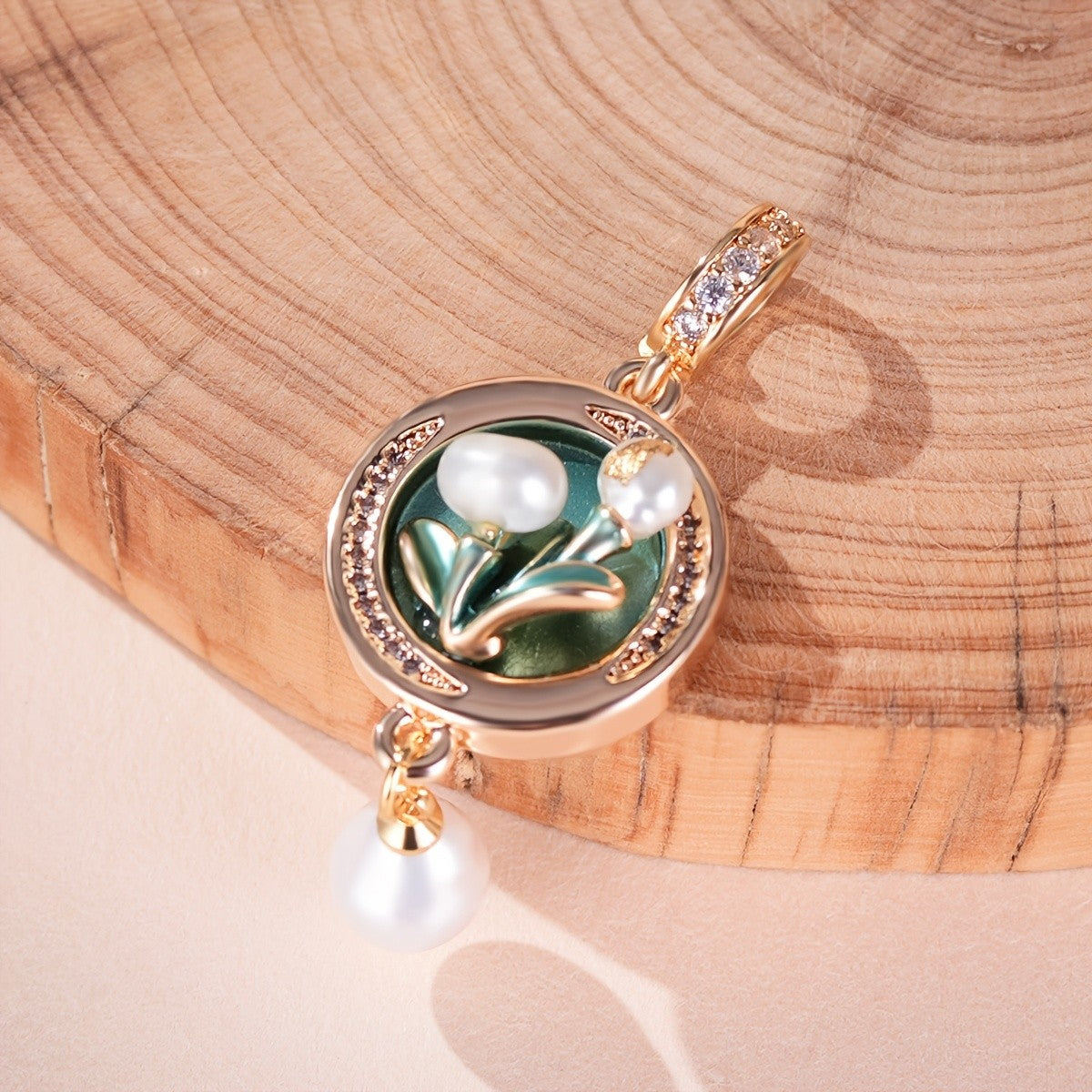 Lily of the Valley Pearl Pendant