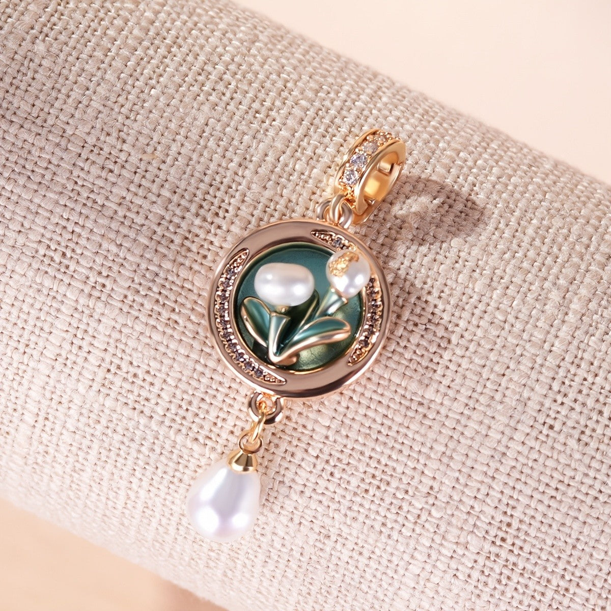 Lily of the Valley Pearl Pendant