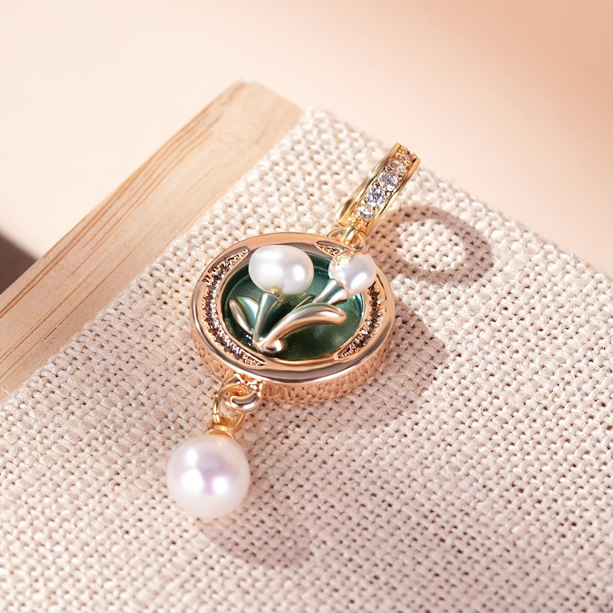 Lily of the Valley Pearl Pendant