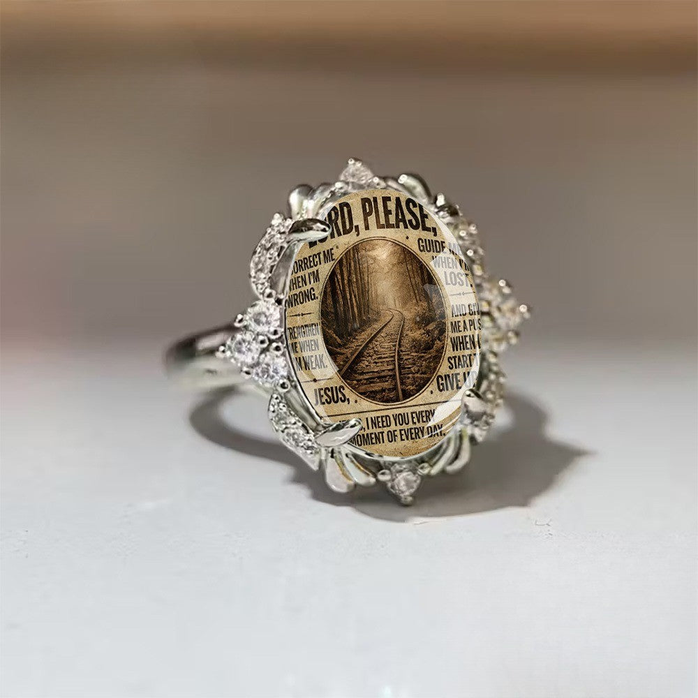 Forest Path Statement Ring