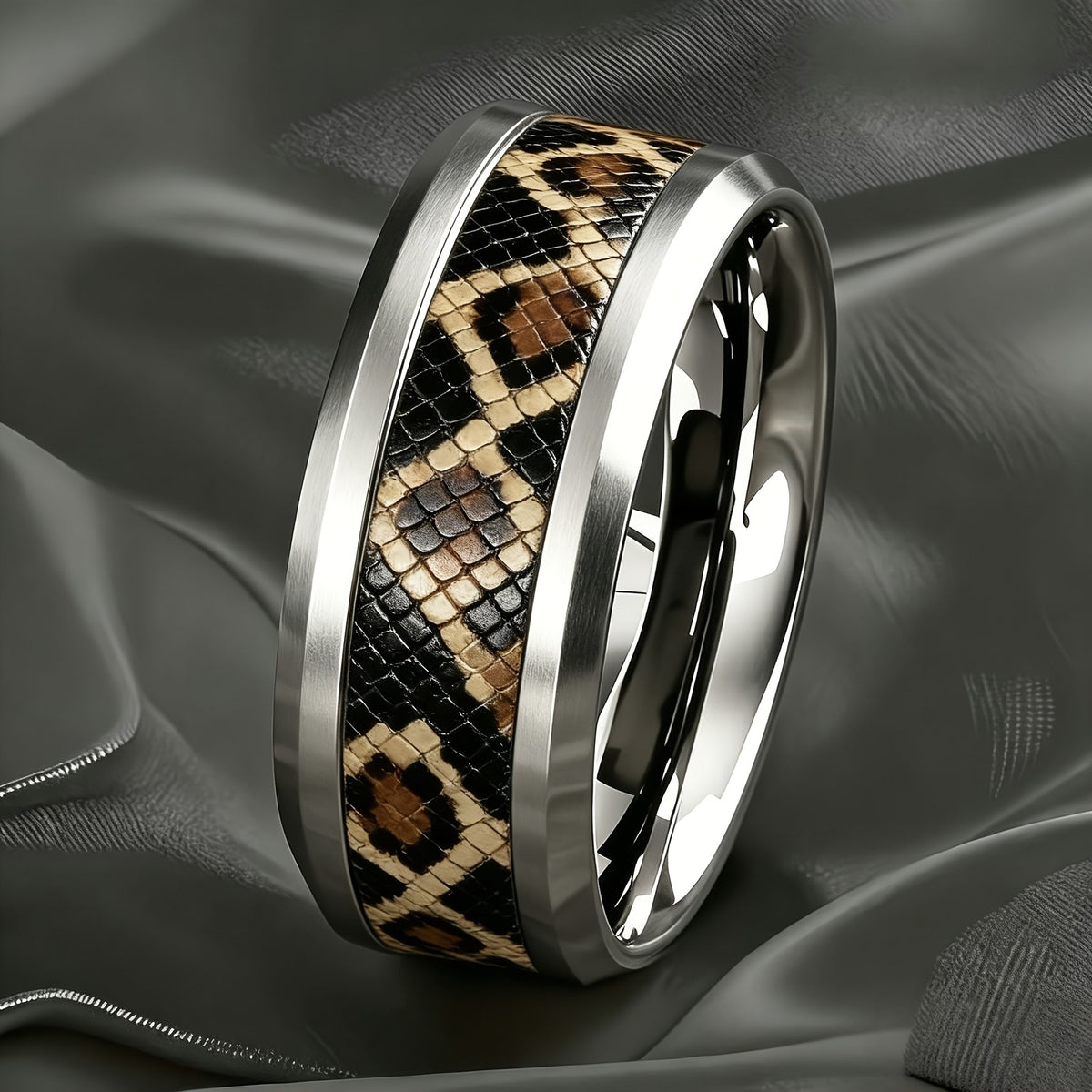 Leopard Print Snake Scale Ring
