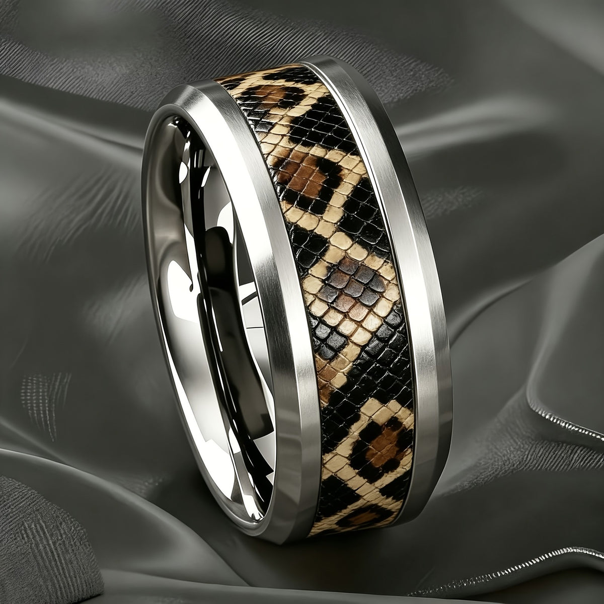 Leopard Print Snake Scale Ring