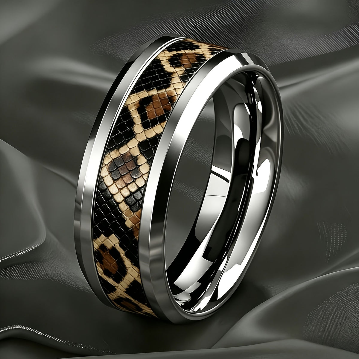 Leopard Print Snake Scale Ring
