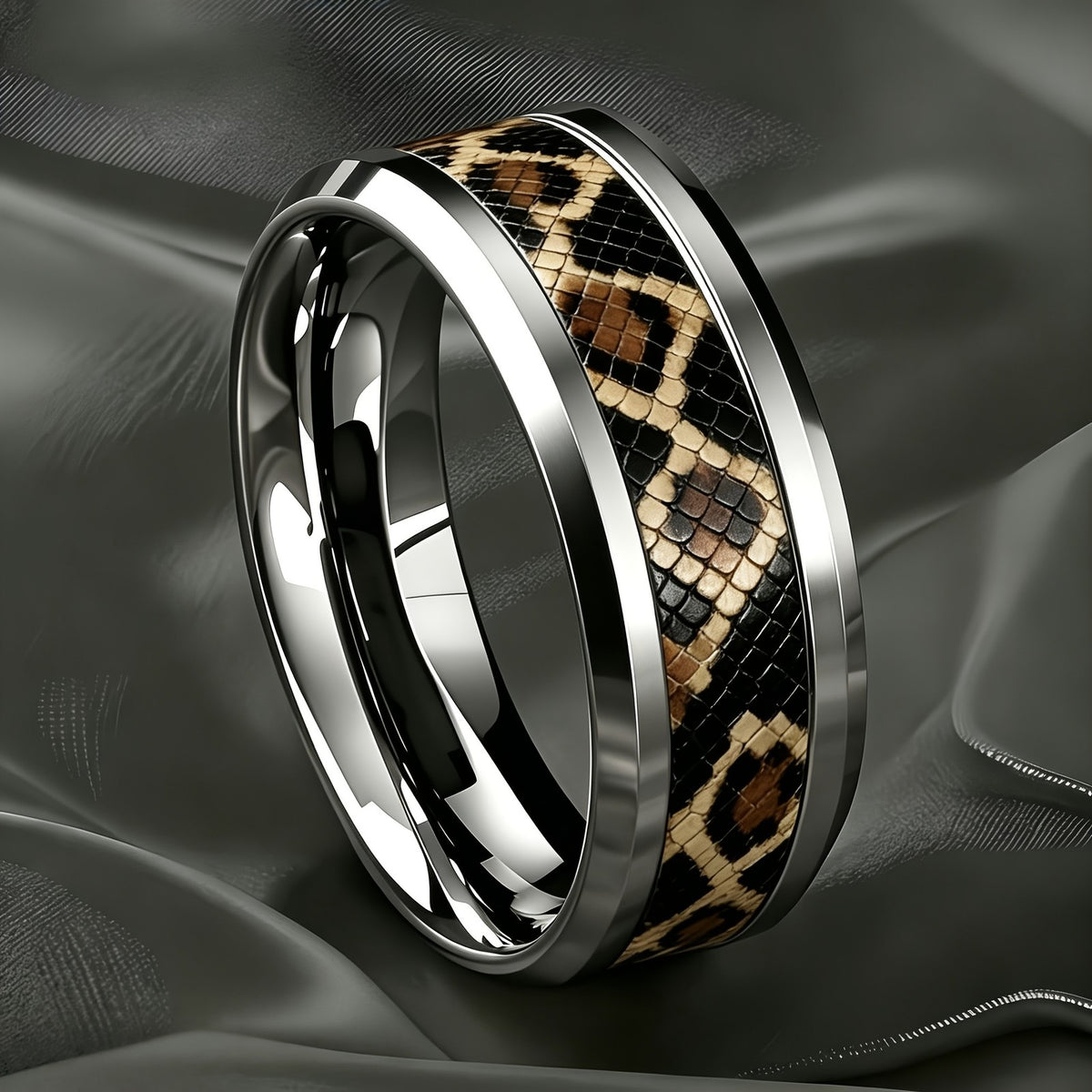 Leopard Print Snake Scale Ring