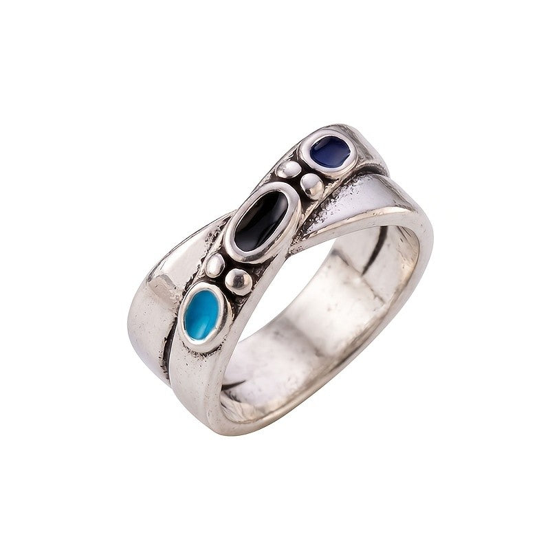Tri-Stone Wrap Ring