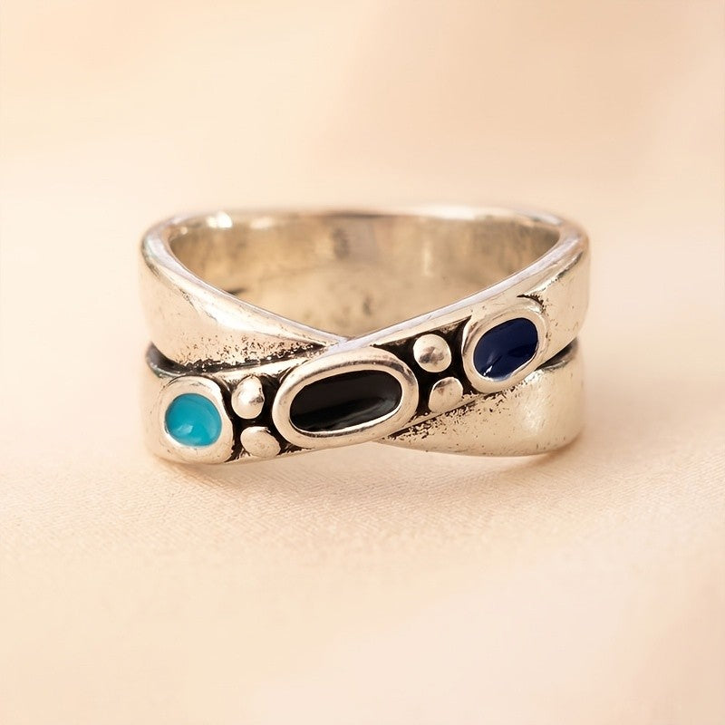 Tri-Stone Wrap Ring