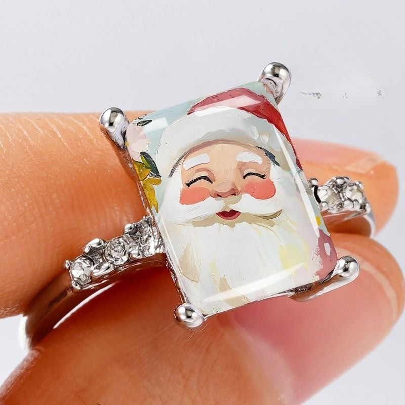 Santa Claus Rectangular Ring