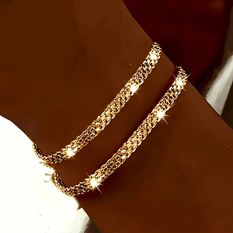 Textured Mesh Bracelet Set