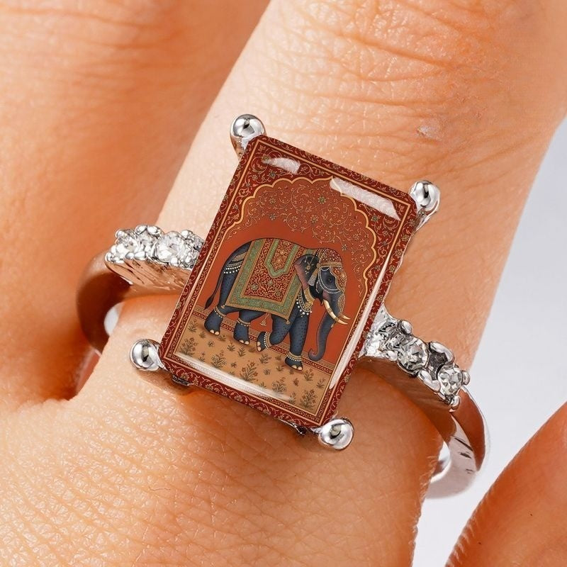 Vintage Elephant Art Ring