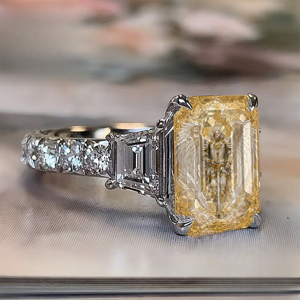Winged Warrior Square Ring