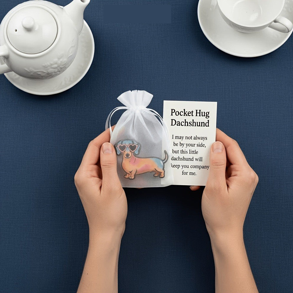 Dachshund Pocket Hug Card