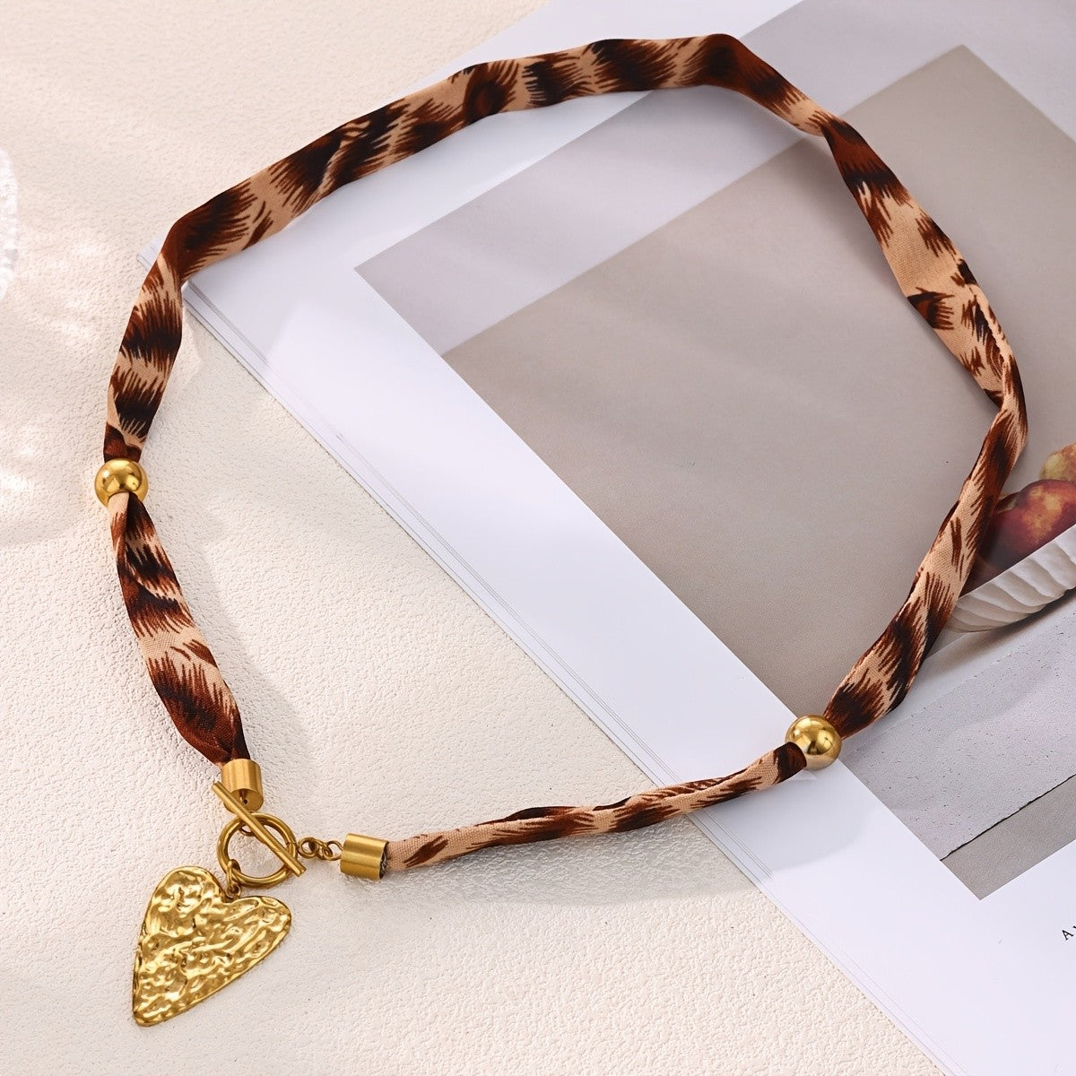 Leopard Print Snake Necklace