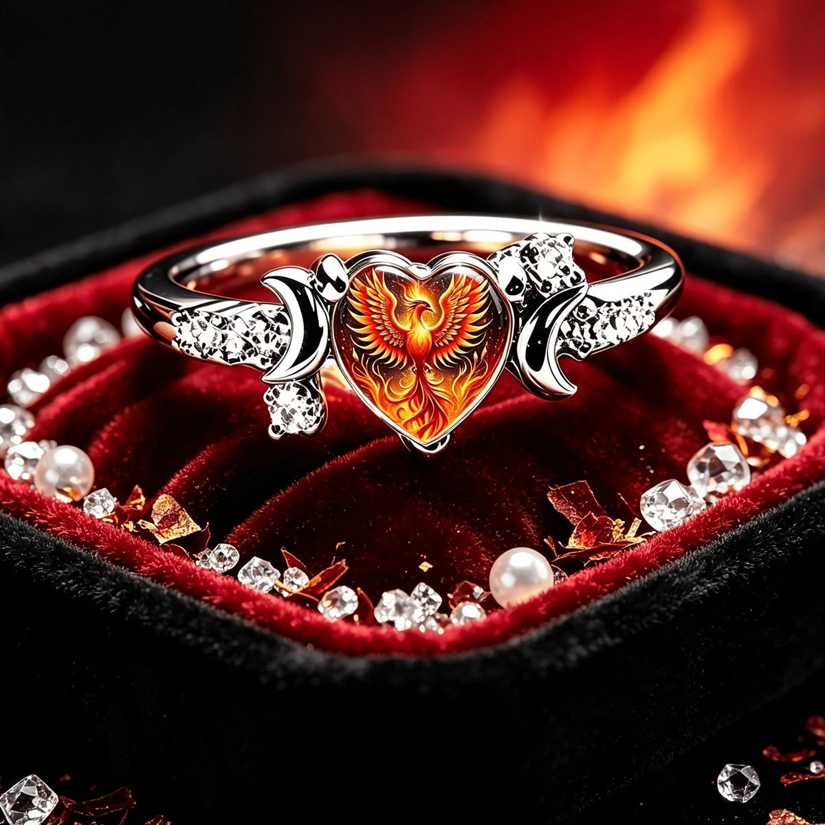 Phoenix Heart Ring
