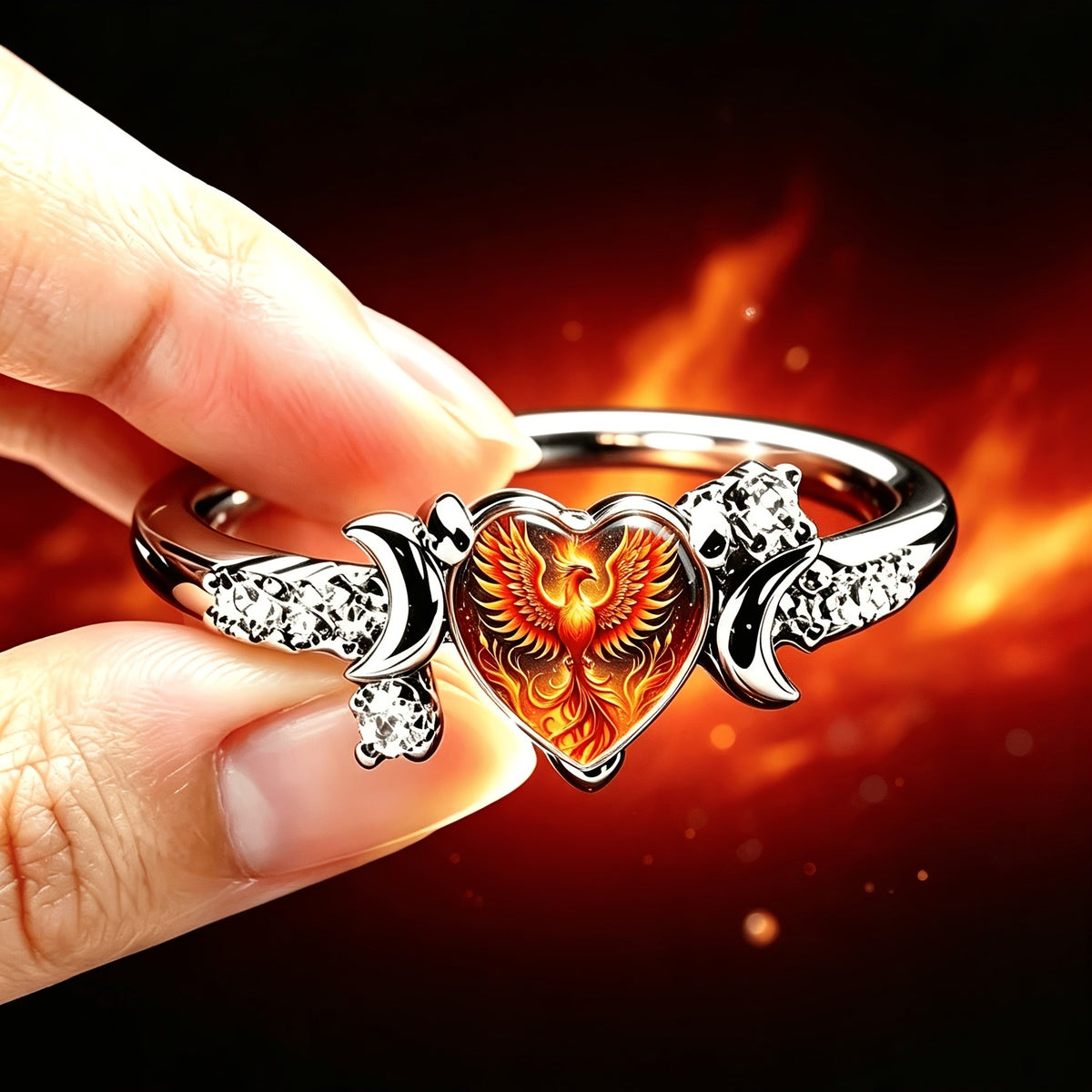 Phoenix Heart Ring
