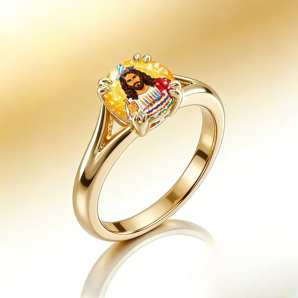 Birthday Jesus Statement Ring