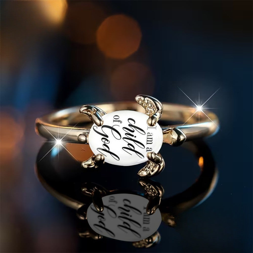 Child of God Turtle Ring