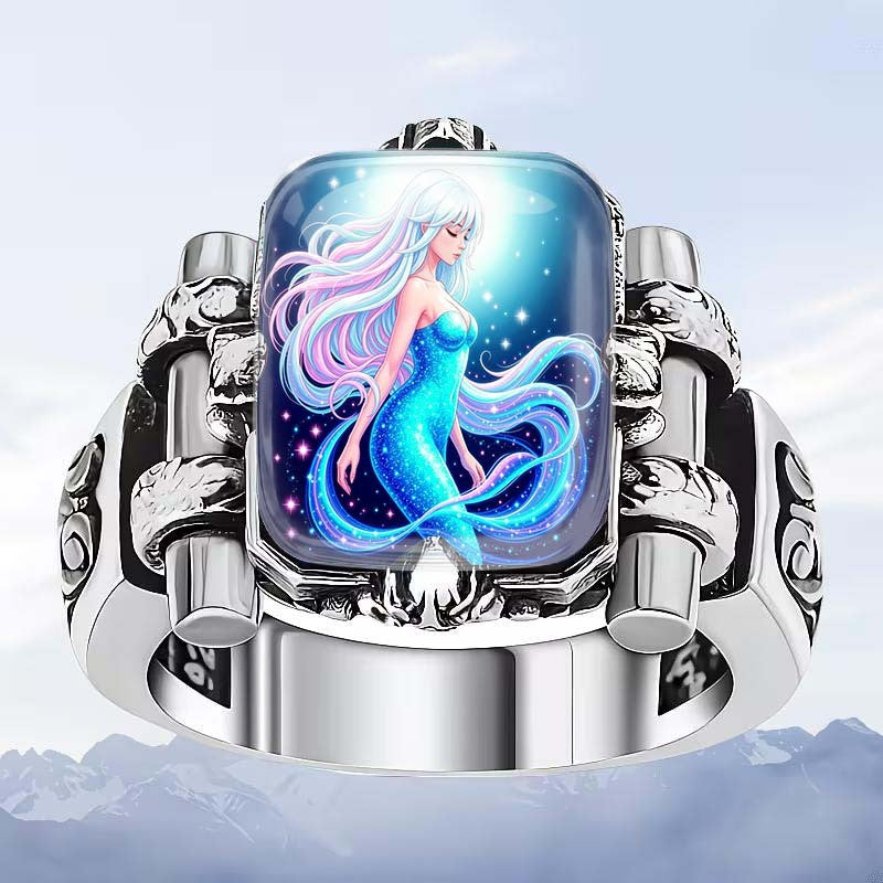 Mermaid Glass Dome Ring