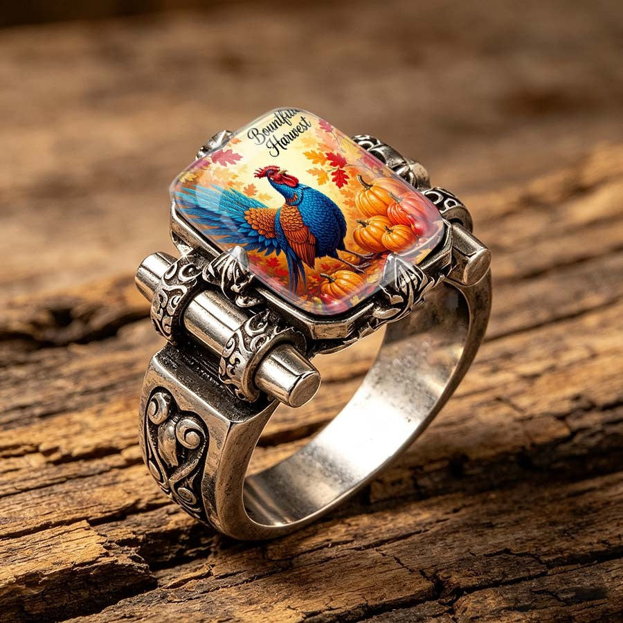 Harvest Rooster Statement Ring
