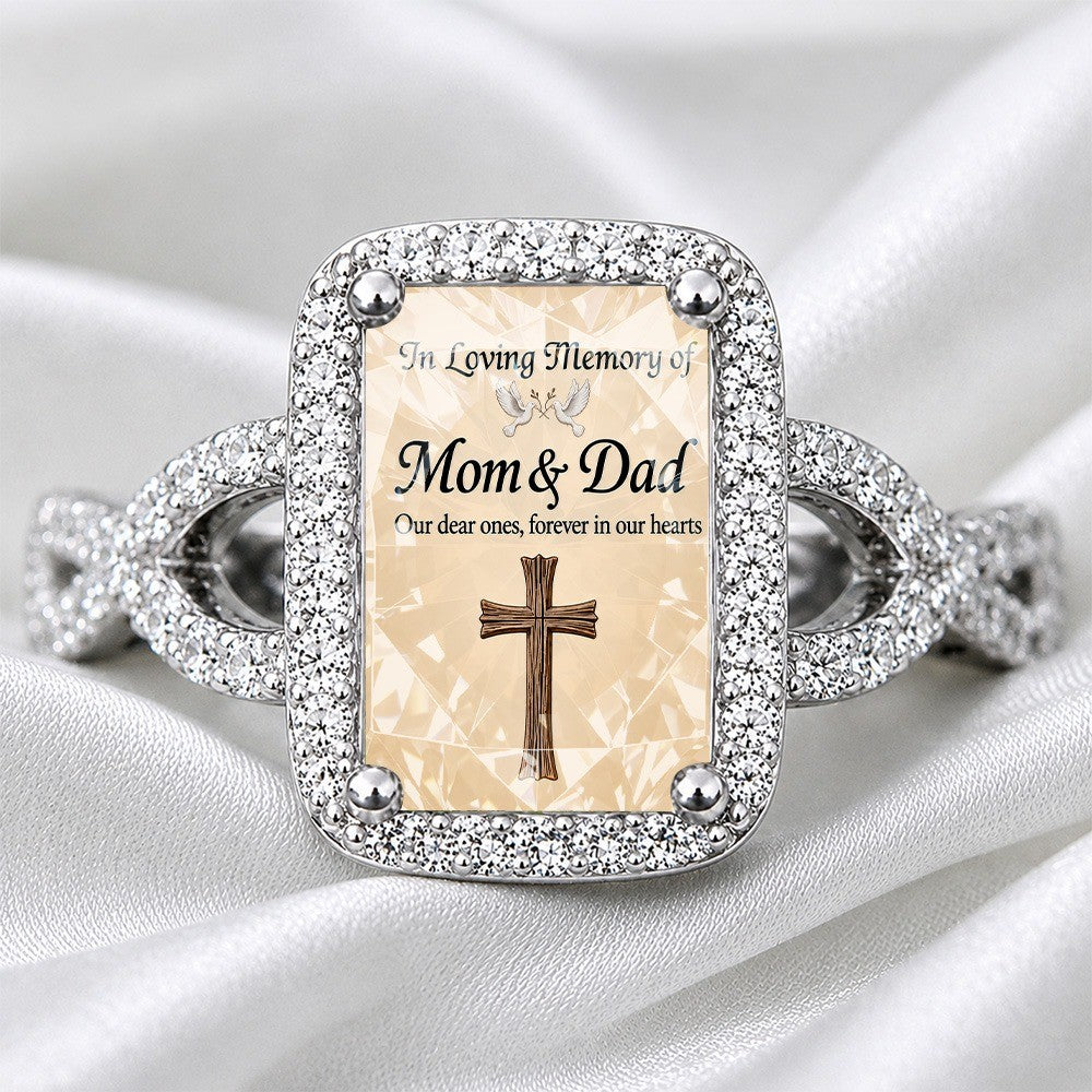 In Loving Memory Square Ring
