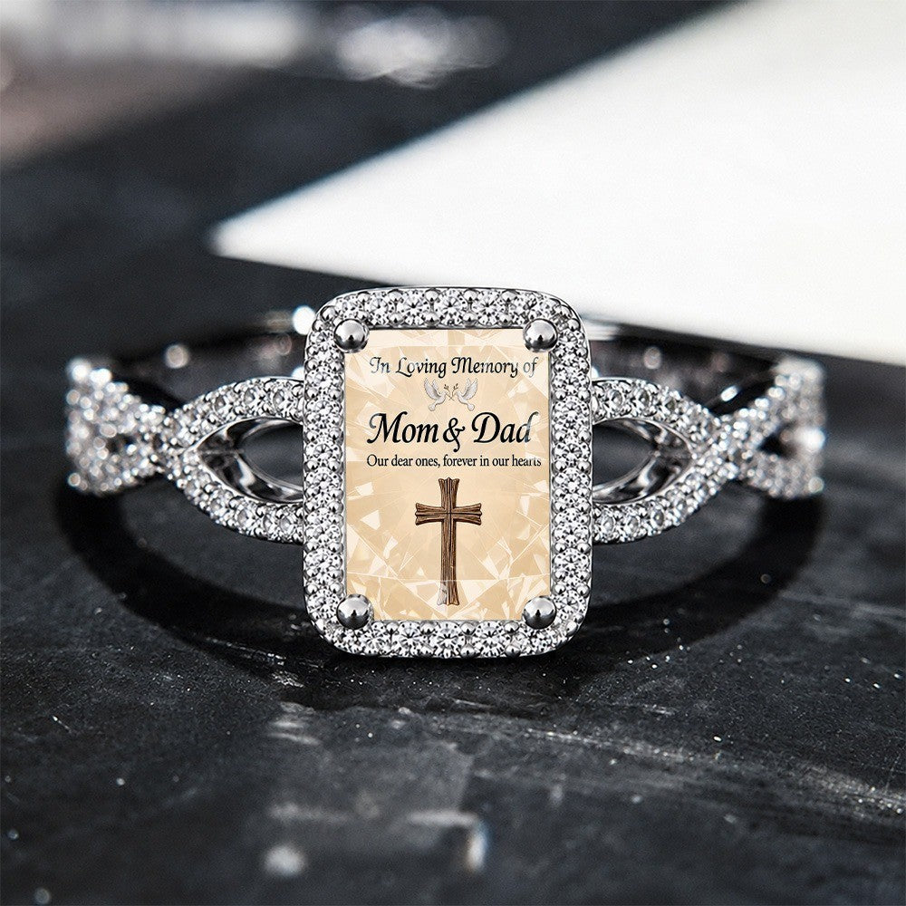 In Loving Memory Square Ring