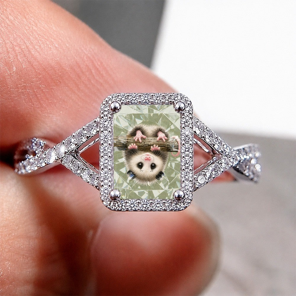 Possum Square Statement Ring