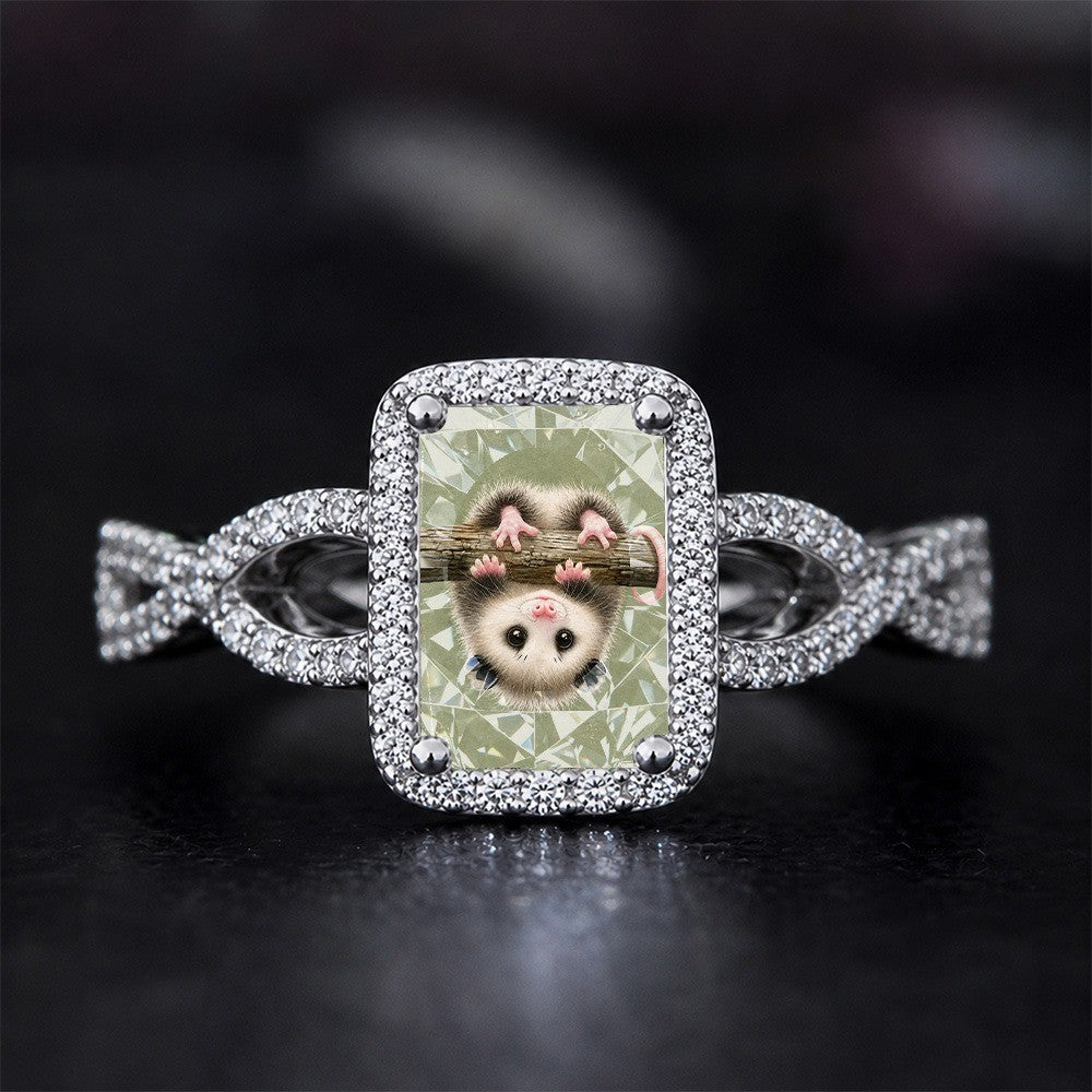 Possum Square Statement Ring