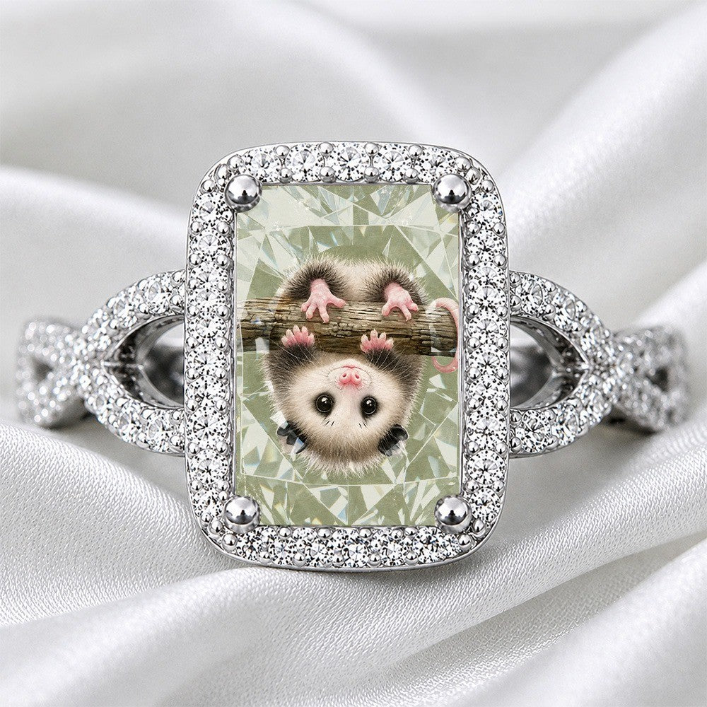 Possum Square Statement Ring