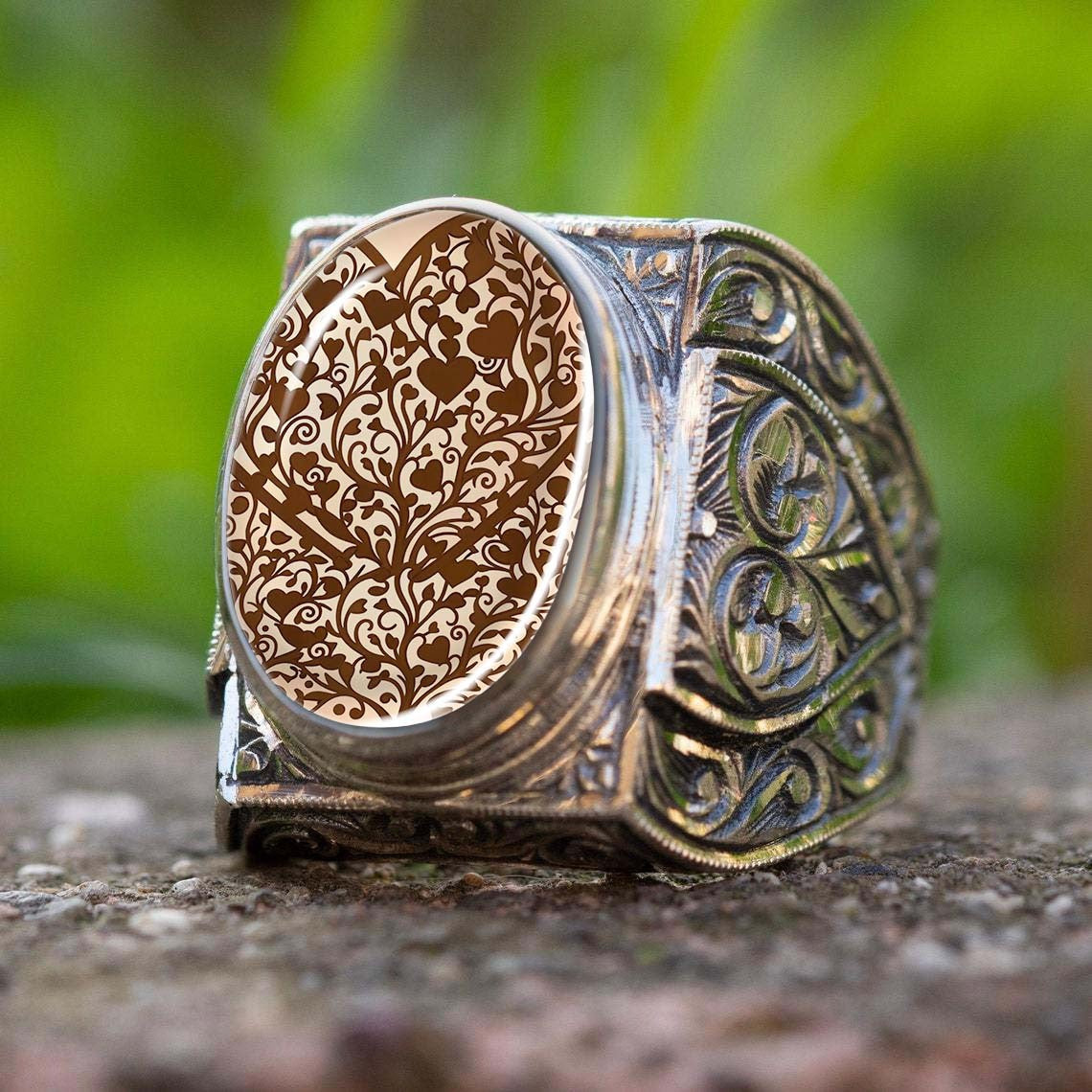 Vintage Filigree Tree of Life Ring