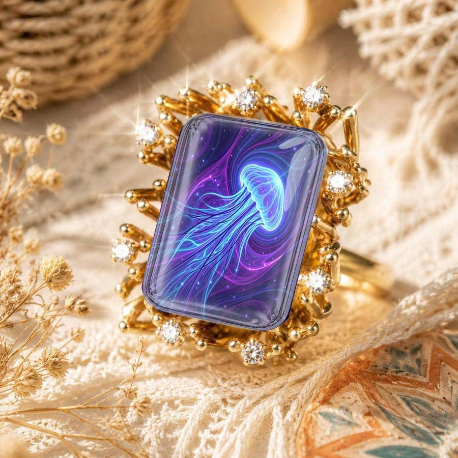 Jellyfish Statement Ring