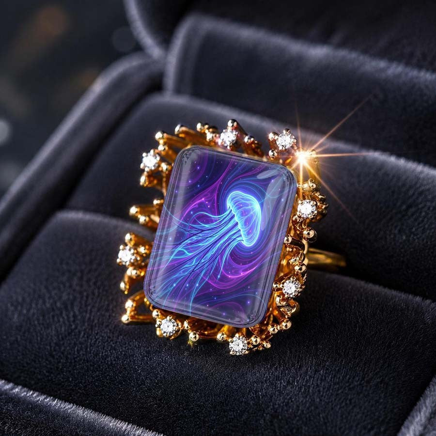 Jellyfish Statement Ring