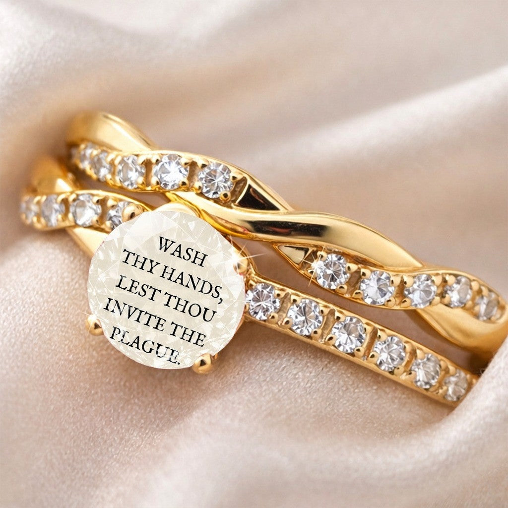 Twisted Crystal Message Ring