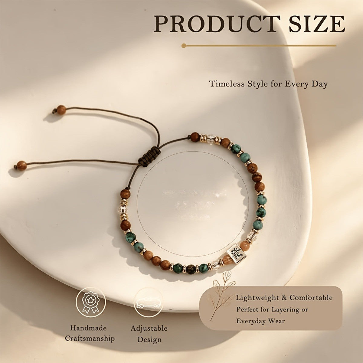 Mahjong Tile Bead Bracelet