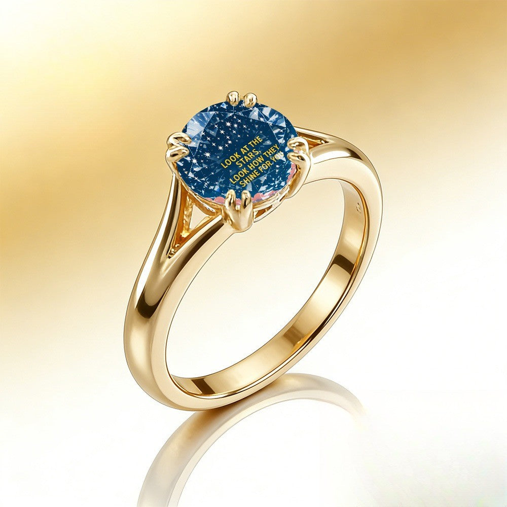 Starry Sky Statement Ring
