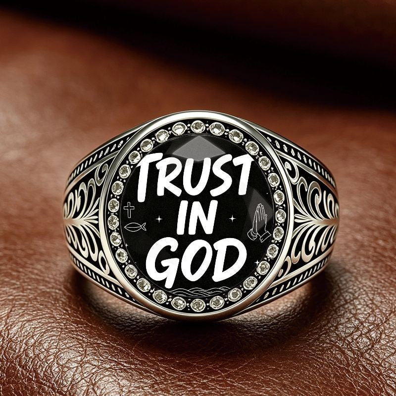 Trust In God Statement Ring