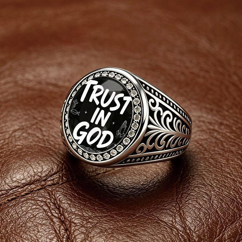 Trust In God Statement Ring