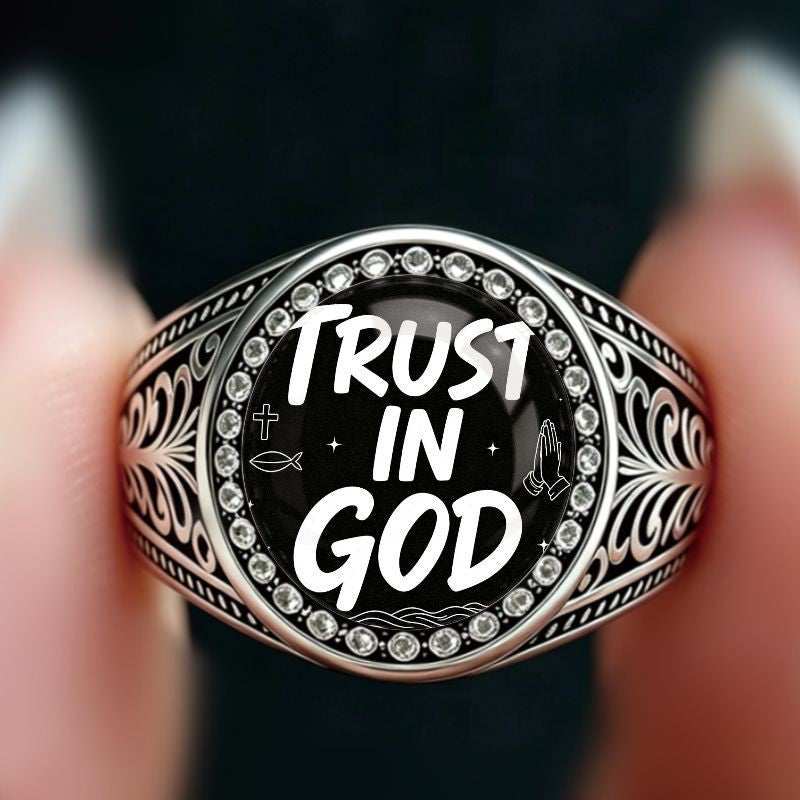 Trust In God Statement Ring