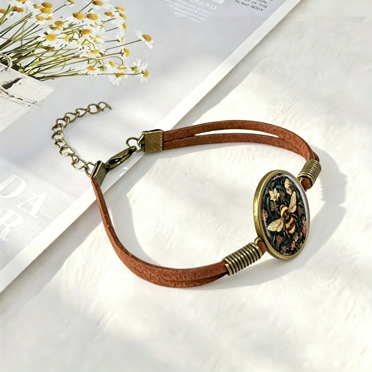 Bumblebee & Wildflower Bracelet