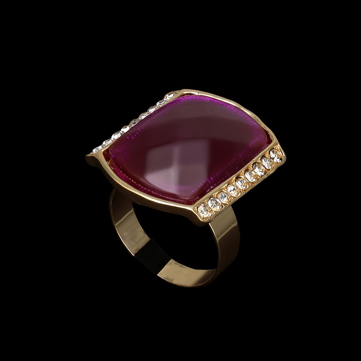 Purple Stone Statement Jewelry Set