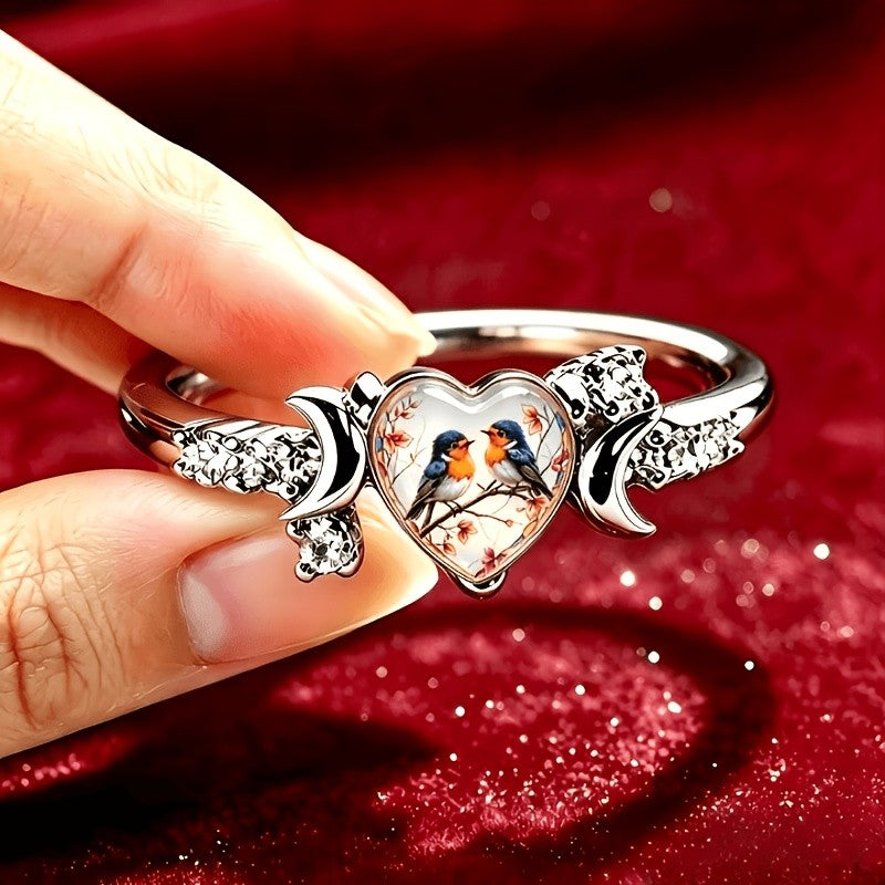 Robin Heart Ring