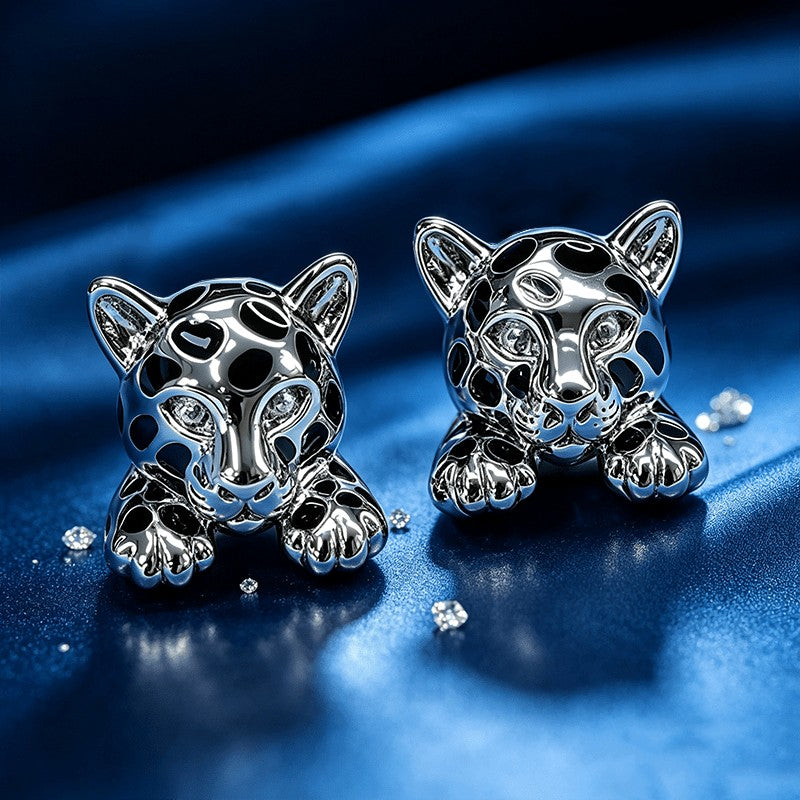 Leopard Head Stud Earrings