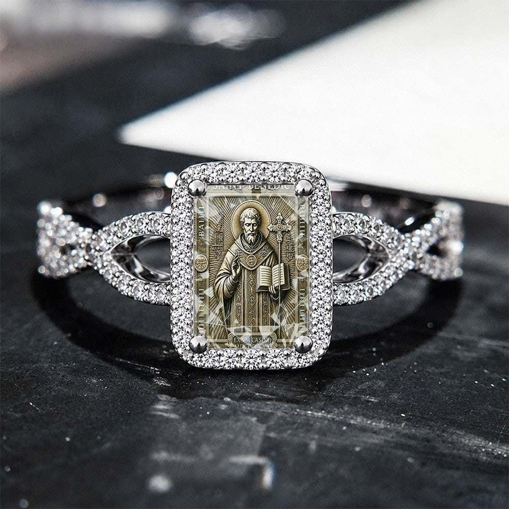 Saint Benedict Square Ring