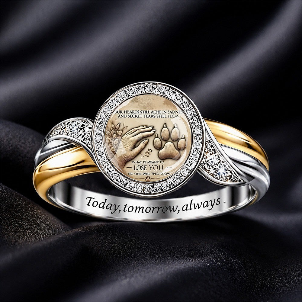 Hand & Paw Memorial Ring