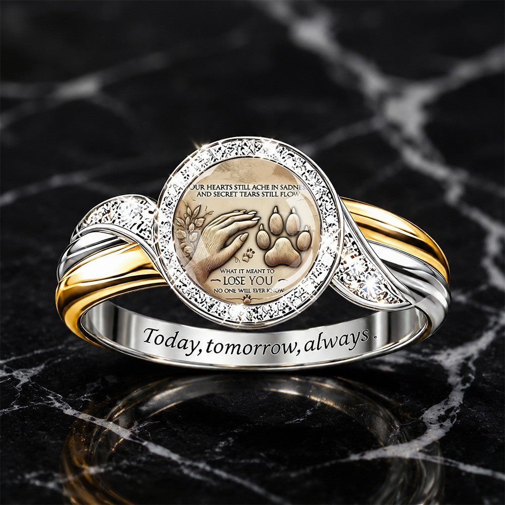 Hand & Paw Memorial Ring