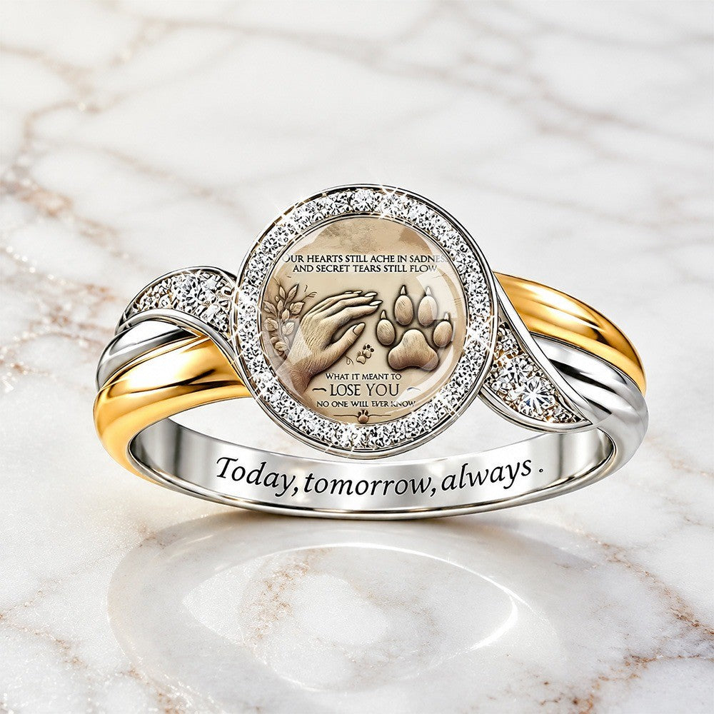 Hand & Paw Memorial Ring